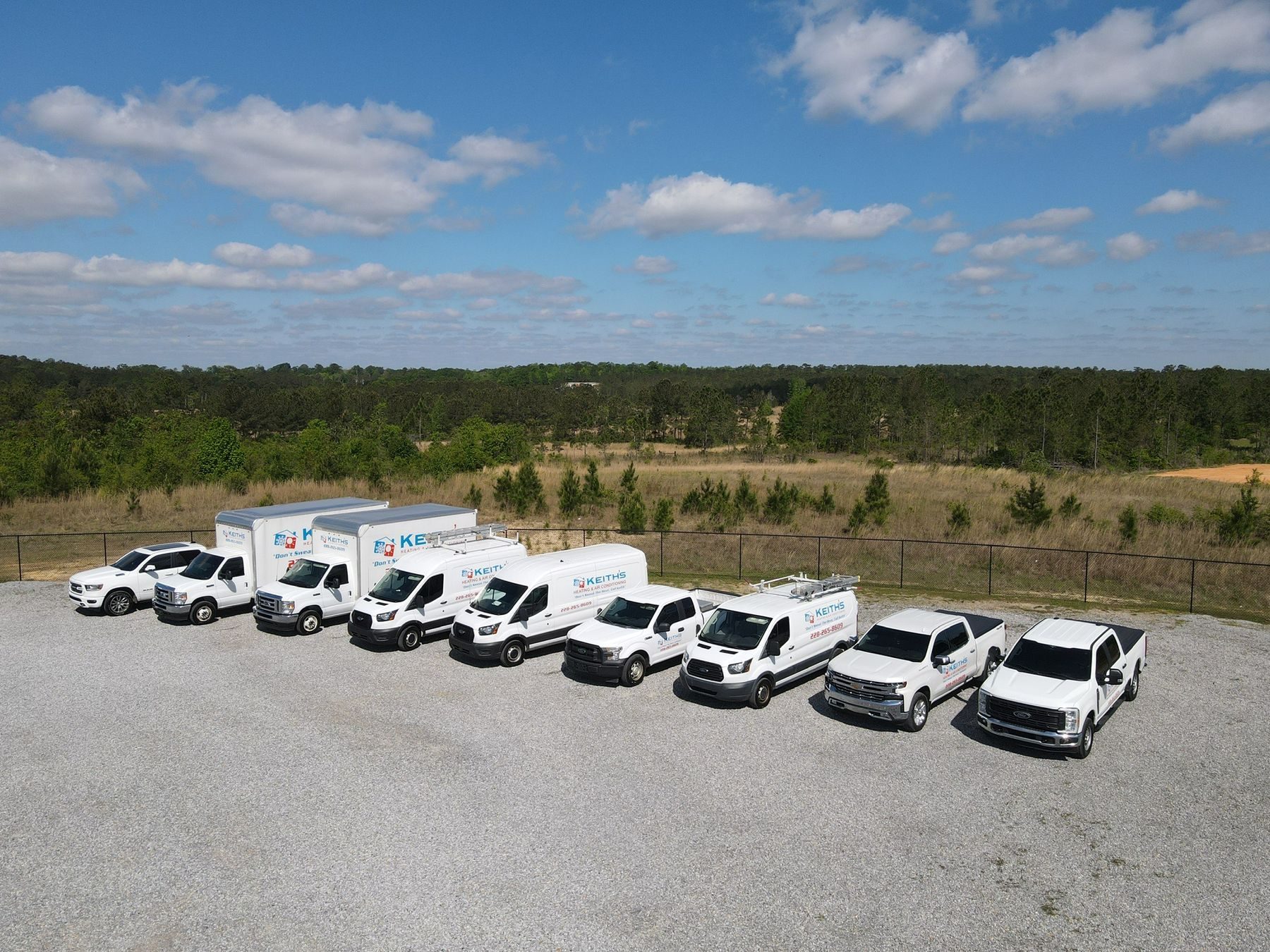 Keith's HVAC 12-truck fleet